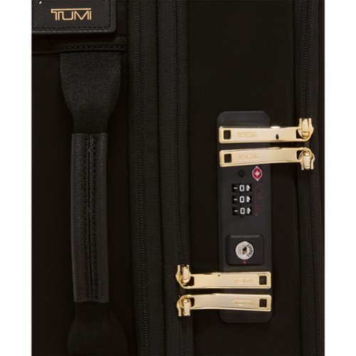 TUMI Voyageur Léger Continental Expandable Carry-On - Black/Gold WORLDWIDE DELIVERY