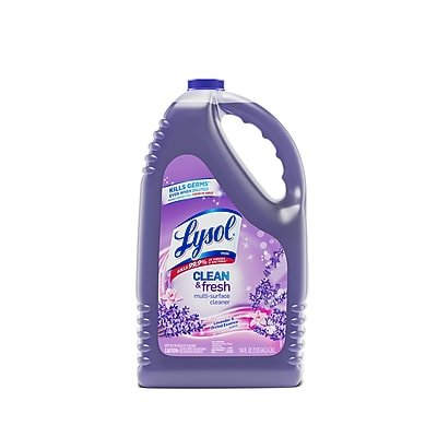 Lysol - Clean & Fresh Disinfecting Multi-Surface Cleaner Degreaser, Lavender & Orchid Essence Scent, 144 oz. (36241-88786) - Transparent