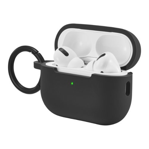 Best Buy essentials™ Silicone Case for Apple AirPods Pro 1st and 2nd Generations - Black WORLDWIDE DELIVERY