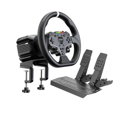 Moza Racing - R5 Pro Direct Drive Sim Racing Bundle with 6Nm of force (Pedals, Wheelbase, & Steering Wheel Included) - Black