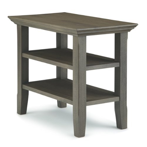 Simpli Home - Acadian Narrow Side Table - Farmhouse Grey-Front_Standard 