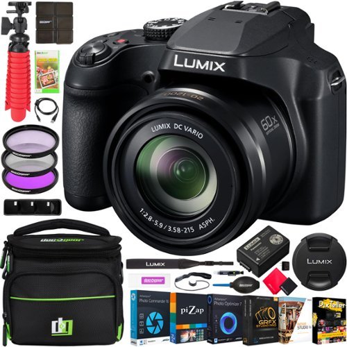 Panasonic LUMIX FZ80D Point and Shoot 4K Digital Camera w/ 20