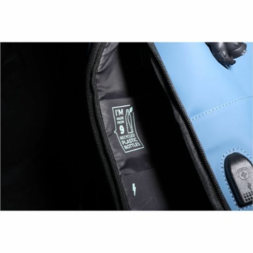 Swissdigital Design LAMONE Rolltop TSA-Friendly Water-Resistant Backpack With USB Charging Port RFID Protection and Fits Up to 16″ Laptop - Dark Blue BUY IN SAUDI ARABIA