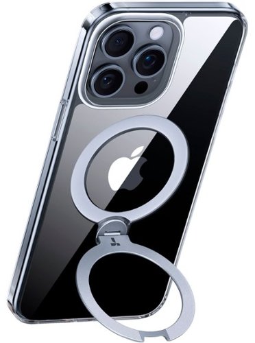 TORRAS UPRO Ostand Spin 360° Magnetic Stand Military Grade Shockproof & MagSafe-Compatible Case for Apple iPhone 15 Pro Max - Clear WORLDWIDE DELIVERY