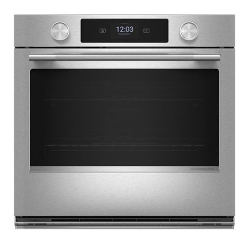KitchenAid - 30" Smart Built-In Single Electric Wall Oven with Intelligent Cooking Camera - Stainless Steel