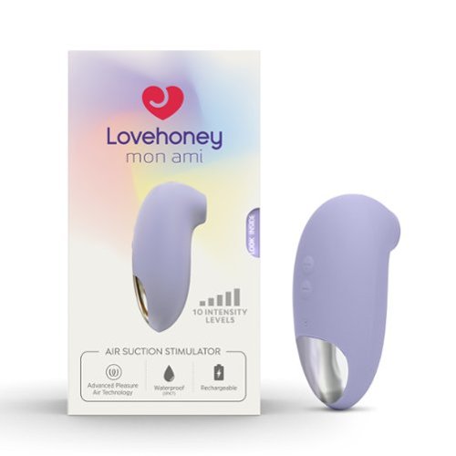 Lovehoney Mon Ami - Lovehoney mon amí Pleasure Air Suction Stimulator - Liliac-Front_Standard 