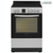 Equator - 2.4 cf. Electric Convection Range 24 inch 4 Ceramic Burner Smooth Top + Oven Air Fryer, Bake, Grill, Broil 220V - Stainless Steel-Front_Standard