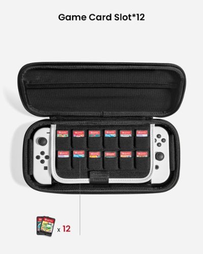 tomtoc Carrying Case for Nintendo Switch/OLED Model, Protective Hard Portable  Carry Travel Case with 12 Game Cartridges - White GLOBAL SHIPPING