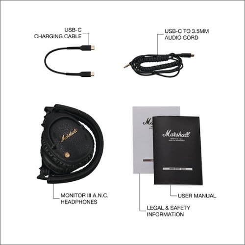 marshall monitorⅢ A.N.C Marshall Monitor III A.N.C. Wireless Bluetooth Headphones