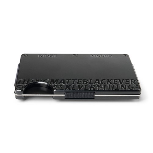 The Ridge Wallet MKBHD - MATTEBLACKEVERYTHING - Black WORLDWIDE DELIVERY