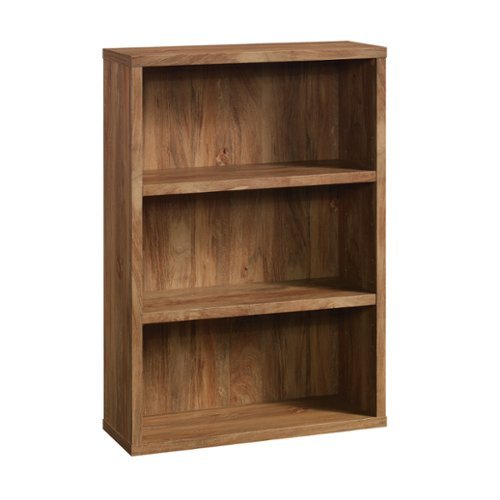 Sauder - 3-Shelf Bookcase - Brown-Front_Standard 