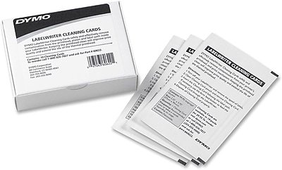 DYMO - 60622 Labeler Accessory, 10 Cleaning Cards/Pack - White
