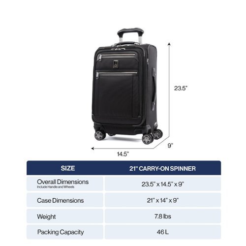 Travelpro Platinum Elite Softside Expandable 21