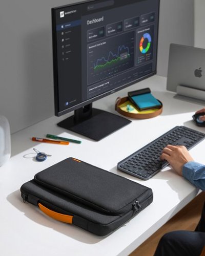 tomtoc Defender-A14 360° Protective Recycled Laptop Sleeve Bag Carry Case for 14-inch MacBook Pro M4/M3/M2/M1 Pro/Max 2024-2021 - Black BUY IN EUROPE