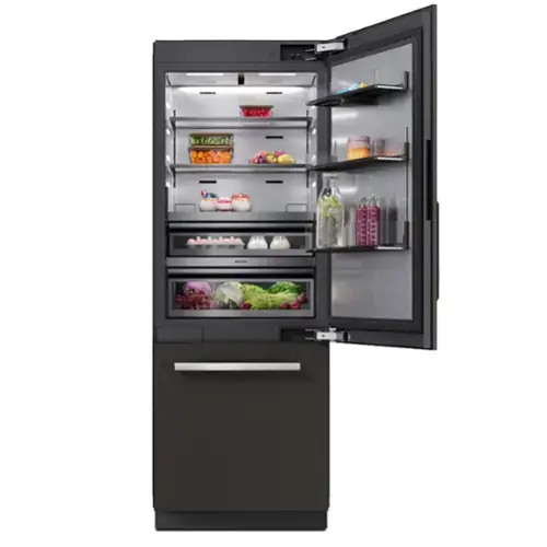 Front. Miele - KFMC 3836 R 30"  16.5 Cubic Feet Bottom Mount MasterCool Fridge-Freezer - Panel Ready.