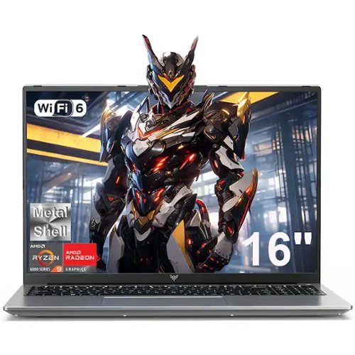 ACEMAGIC - RX16 Laptop - 16" Gaming Laptop - AMD Ryzen 9 6900HX(8C/16T, Up to 4.9GHz) - AMD Radeon 680M - 16GB LPDDR5 - 512GB SSD - Gray-Front_Standard 