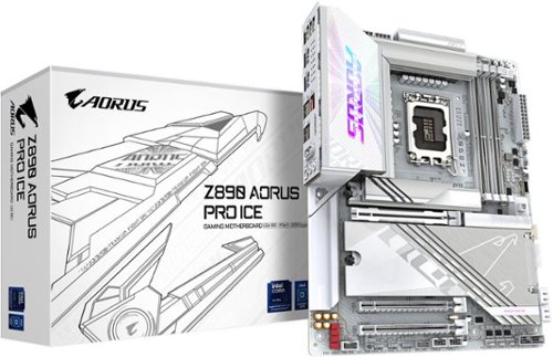 GIGABYTE Z890 AORUS PRO ICE (Socket LGA 1851) Intel Z890 ATX DDR5 Wi-Fi 7 Motherboard - White GLOBAL SHIPPING