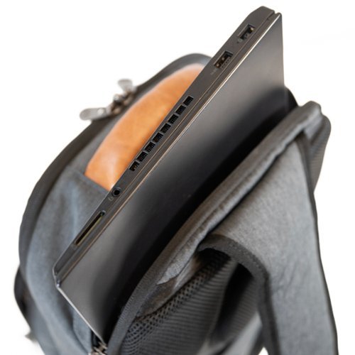 PKG Robson 12L Recycled Crossbody Bag for 14 Laptop - Dark Grey/Tan BUY IN SINGAPORE