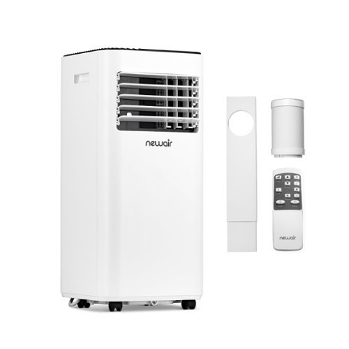 NewAir - Portable Air Conditioner 10K BTUs 6000 BTU DOE Cools up to 600 sq ft - White
