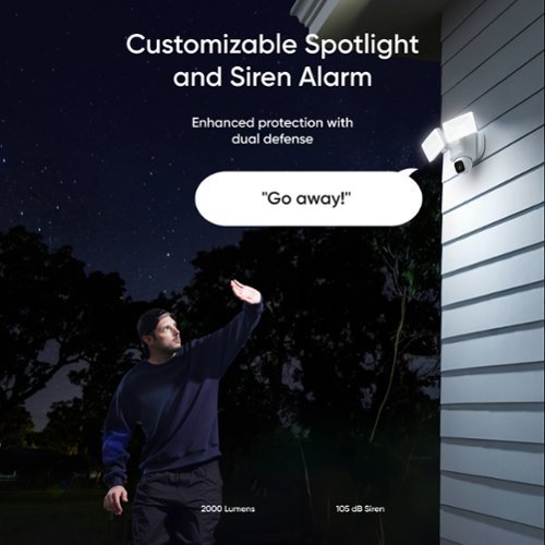 eufy E30 Outdoor Wired 2K PTZ Security Camera with Floodlights - White SHOP ONLINE
