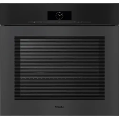 Front. Miele - H 7880 BPX MB 30" Built-In Electric Convection Oven - Black.