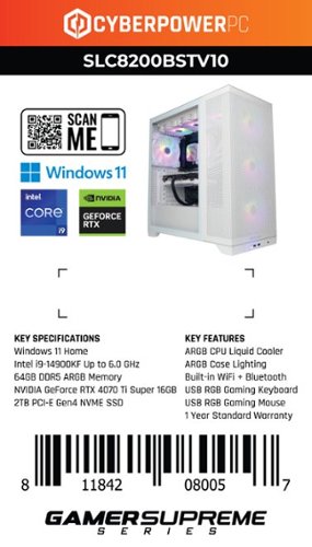 CyberPowerPC Gamer Supreme Gaming Desktop Intel Core i9 14900KF
