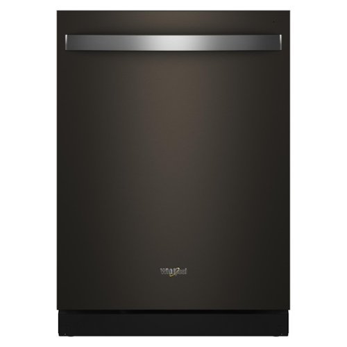 Whirlpool - 24" Top Control Built-In Dishwasher with Total Coverage Wash and Auto Open Air Dry - Fingerprint Resistant Black Stainless Steel