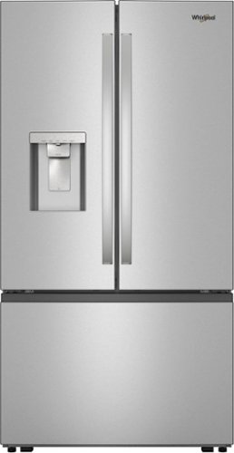 Whirlpool - 30 Cu. Ft. Bottom Freezer French Door Refrigerator with Family-Sized Capacity - Stainless Steel