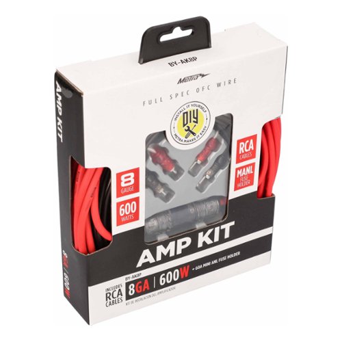 Metra 8AWG Complete Amp Kit - Multi GLOBAL SHIPPING