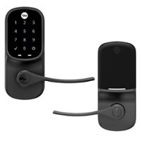 Yale - Assure Lock - Smart Lock Wi-Fi Lever with Touchscreen Keypad | Key Access - Black Suede