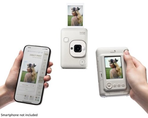 Fujifilm INSTAX MINI LIPLAY Hybrid Instant Camera - Misty White BUY ONLINE