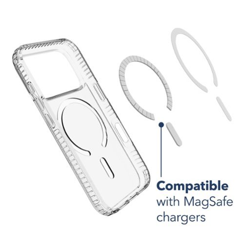 Insignia™ Hard-Shell Case with MagSafe for Apple iPhone 17 Pro - Clear WHERE TO BUY