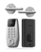 DESLOC - C100 Smart Door Lock with Visible Display, Smart Keypad Deadbolt with Lever for Front Door - Silver-Front_Standard
