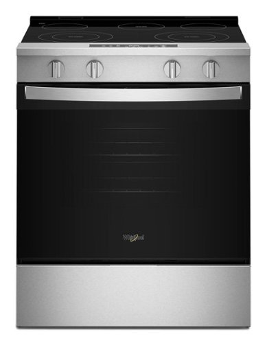 Whirlpool - 5.3 Cu. Ft. Slide-In Electric Range with No Preheat and Slow Cook Modes - Stainless Steel