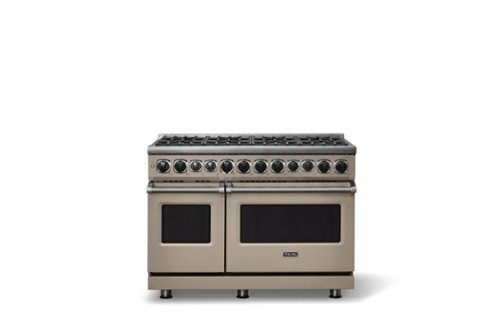 Viking - 48 in. Wide 8 Burner Dual Fuel Sealed Burner Range - Nantucket-Front_Standard 
