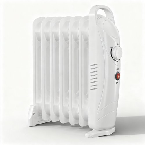 Airo Comfort - Portable 700W Oil-Filled Radiant Space Heater – Personal Heater with Energy Saving - White-Front_Standard 
