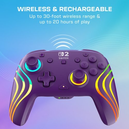 Turtle Beach Afterglow Wave Wireless RGB Gaming Controller for Nintendo Switch 2, Nintendo Switch, Switch Lite, & OLED Model - Purple HOW TO BUY
