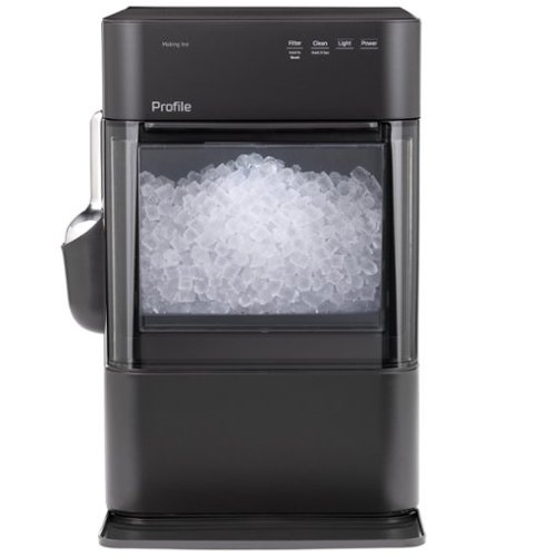 GE Profile - Opal 2.0 Ultra Nugget Ice Maker with Scale Inhibiting Filter - Carbon Black-Front_Standard 
