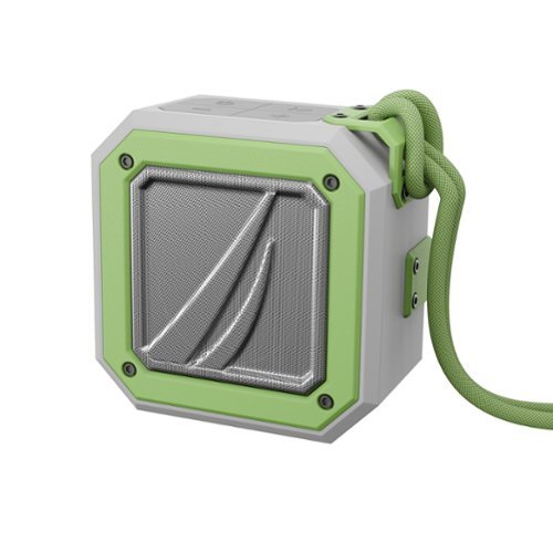 Nautica - S100 Bluetooth Portable Speaker, Waterproof Wireless Speaker, Loud Sound, Clear Audio, 15-Hour Playtime - Gray-Green-Front_Standard 