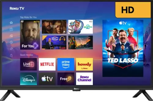 ROKU TV  
Top Picks for You  
HD  
HBO max  
PITT  
DUTTON RANCH  
Disney's ZOOTOPIA  
tv  
For You  
SC  
- CONCOMME The BURBS  

Quick Access Live TV Guide  
NETFLIX  
prime video  
howdy By Roku  
TED LASSO  
Disney  
tv  
Free  
ROKU Channel