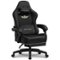 GTPlayer - Big and Tall Gaming Chair Fabric High Back Ergonomic Computer Chair for Office Gaming 350 LBS - Black-Front_Standard