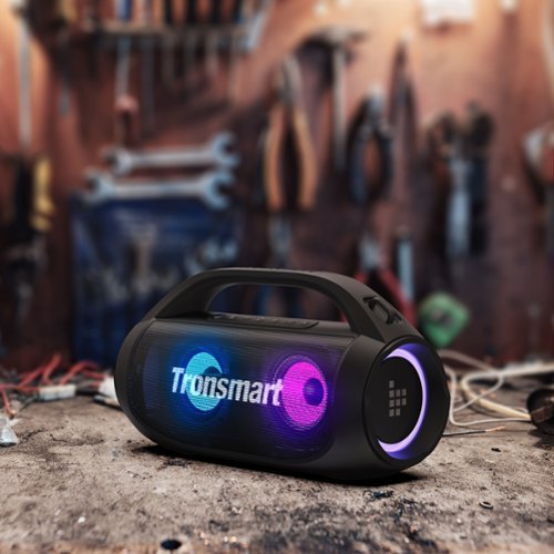 Tronsmart Bang SE Portable Wireless Bluetooth Speaker with 40W Power, IPX6 Waterproof, 24H Playtime, LED Lights for Home Outdoor - Black BUY IN SAUDI ARABIA