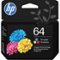 HP - 64 Standard Capacity Ink Cartridge - Tri-color-Front_Standard