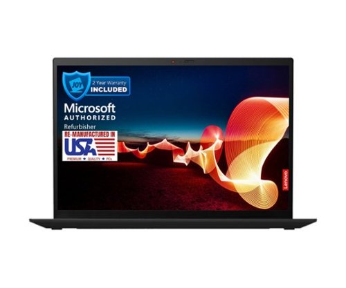 Lenovo - Refurbished Excellent - ThinkPad X1 Carbon Gen 9 Core i7-1165G7 2.8GHz, 16GB, 512GB SSD, 14" FHD, Window 11 Pro 64-bit - Black-Front_Standard 