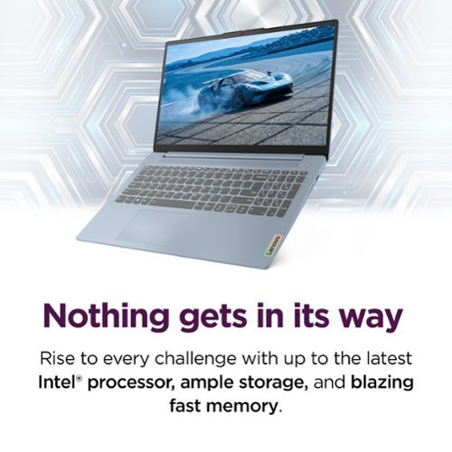 Lenovo IdeaPad Slim 3i 15.6 Full HD Laptop - Intel Processor N150 2024- 8GB Memory - 128GB UFS - Frost Blue GLOBAL SHIPPING