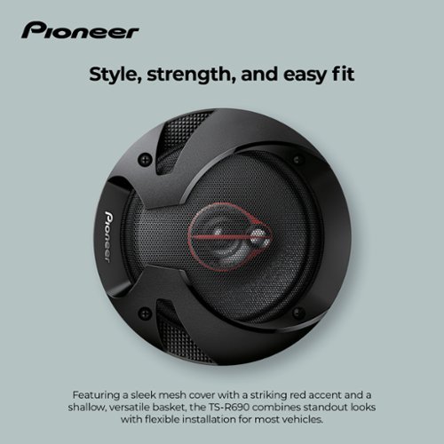 Pioneer 6-1/2 - 3-way, 300 W Max Power, Coaxial Speakers (pair) - Black HOW TO BUY