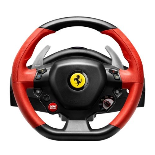 Thrustmaster - Ferrari 458 Spider Racing Wheel for Xbox One - Black/Red/Yellow