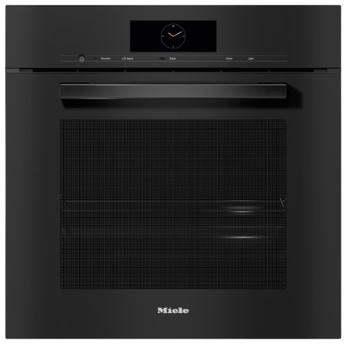 Miele - DGC 7860 AM 24" XXL Mtouch Controls VitroLine Combi-Steam Oven - Obsidian Black-Front_Standard 