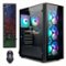 STGAubron - Gaming PC Desktop, AMD Ryzen 5 2600 up to 3.9Ghz, Radeon RX 580 16G, 16G DDR4 RAM, 512G SSD, 600M WiFi, WIN11H - Black-Front_Standard