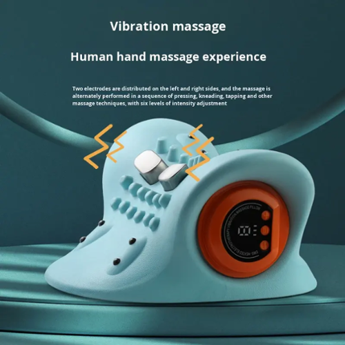 vibration massage seat Cluzine Electric Portable Multifunctional Cervical Massage Pillow with Neck  Traction for Home Use 1